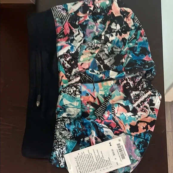 Colorful Abstract Athletic Shorts - Picture 2 of 3